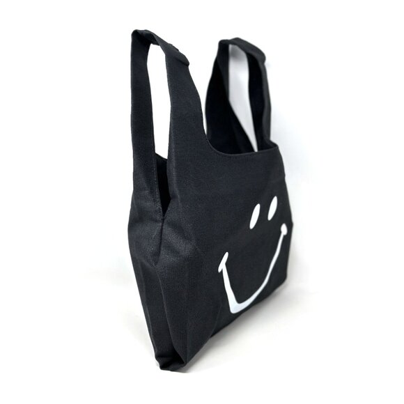 Title Smiley Face Mini Tote Bag – Perfect for last minute shopping with joy - Picture 3 of 4